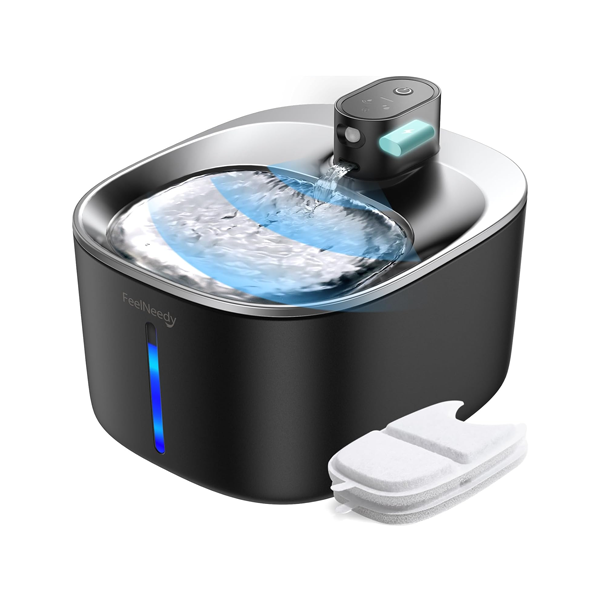 FEELNEEDY Wireless 4L Cat Water Fountain Battery Operated