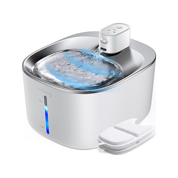 FEELNEEDY Wireless 4L Cat Water Fountain Battery Operated feelneedy