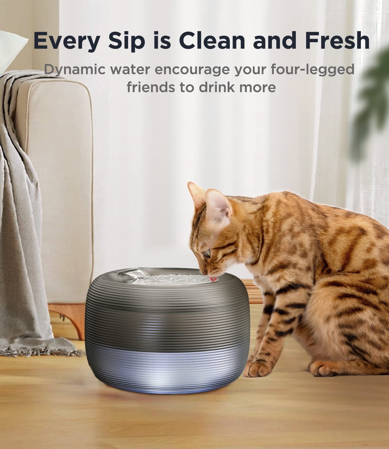 FEELNEEDY 6 Pack Filter & 6 Pack Pump Filter Sponges Replacement for 2.5L Cat Water Fountain