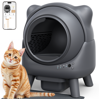 FEELNEEDY S20 Self Cleaning Litter Box, 65L APP Real-Time Monitor