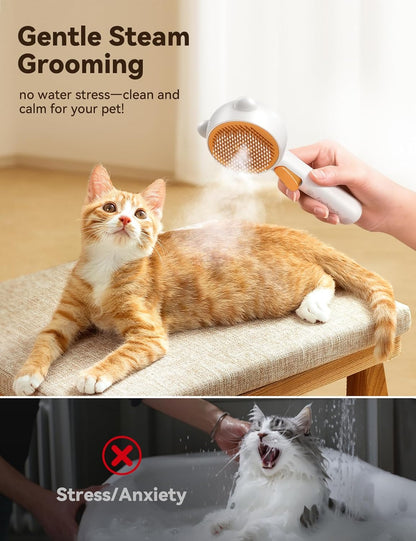 FEELNEEDY FN-C16 Pet Steam Brush for Dogs & Cats
