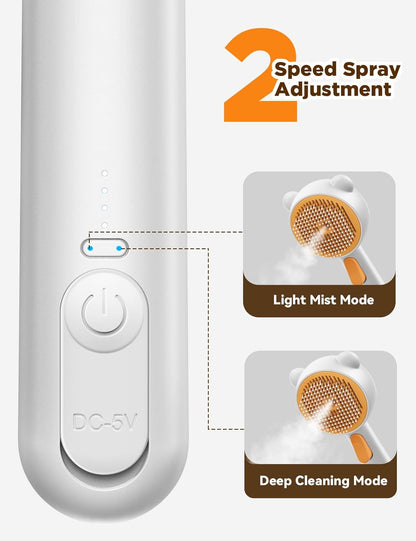 FEELNEEDY FN-C16 Pet Steam Brush for Dogs & Cats