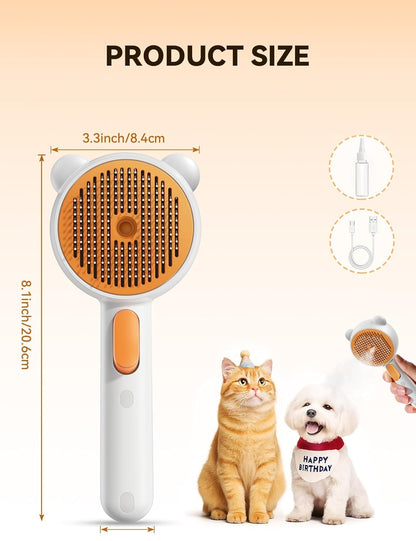 FEELNEEDY FN-C16 Pet Steam Brush for Dogs & Cats