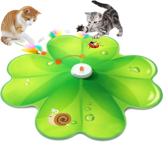 FEELNEEDY  FN-P20G Interactive Cat Toy, Rechargeable Hide and Seek Cat Toys, Movable LED Red Dot.