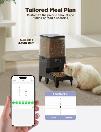 FEELNEEDY 303 5L Automatic Cat Feeder with APP Control for Remote Feeding