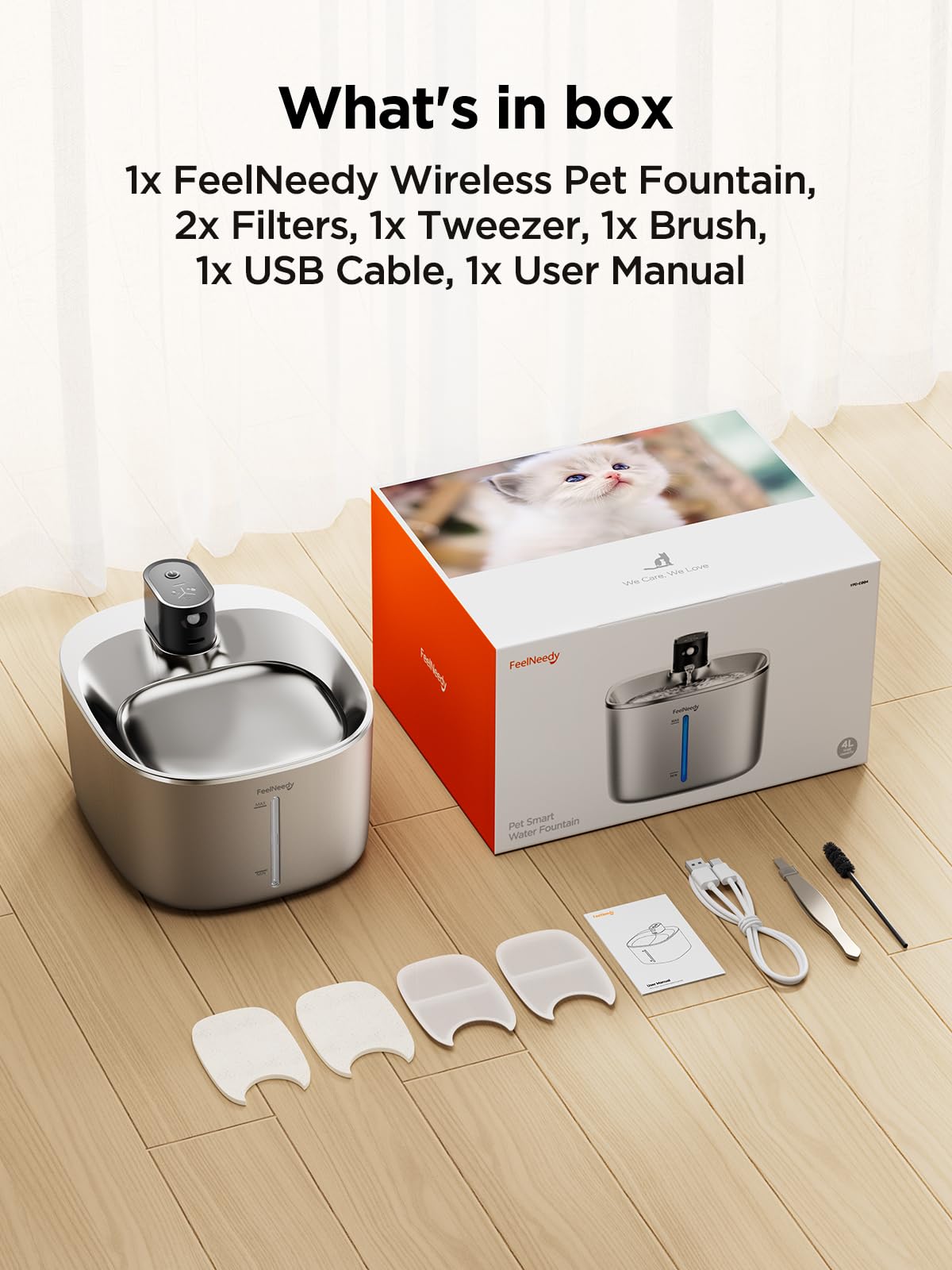 Wireless pet drinking fountain fashion